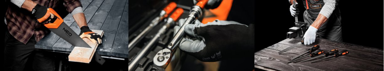 NEO gereedschap in gebruik: zagen, ratelen en beitelen